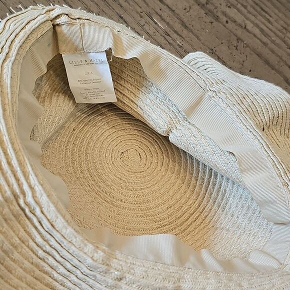 Girls floral straw hat - Picture 3 of 4